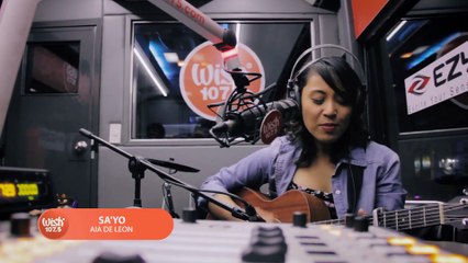 Aia De Leon sings  Sa'Yo  LIVE on Wish 107.5 Bus
