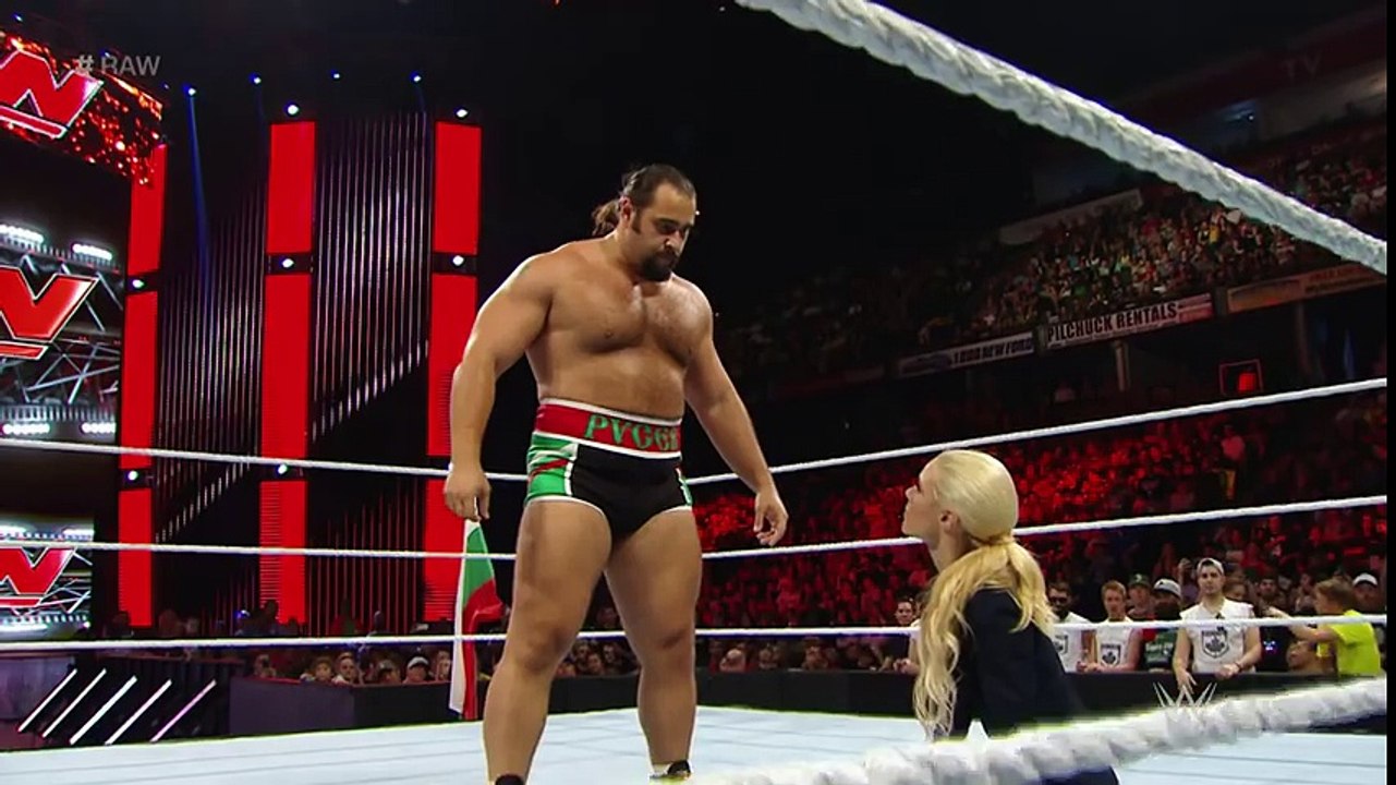 Mark Henry vs. Rusev- Raw_ Aug. 10_ 2015