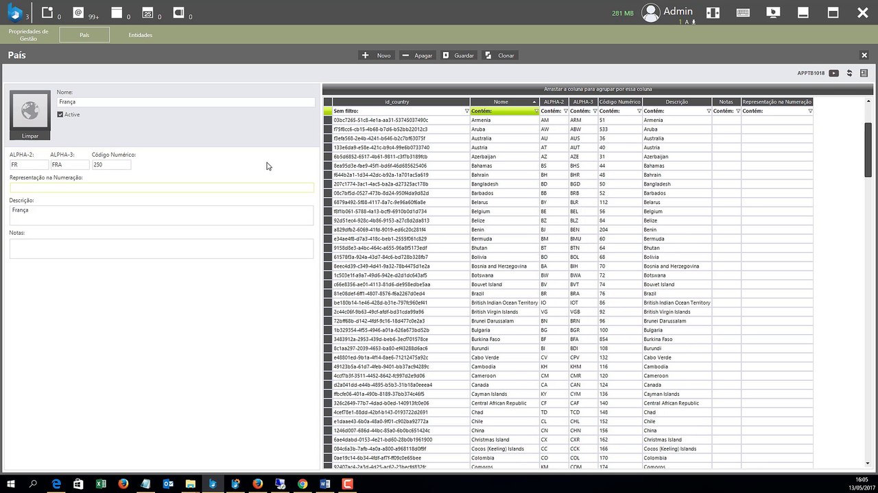 APPTB1018  - Gestao de Paises
