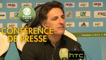 Conférence de presse Amiens SC - Stade Lavallois (3-0) : Christophe PELISSIER (ASC) - Thierry GOUDET (LAVAL) - 2016/2017