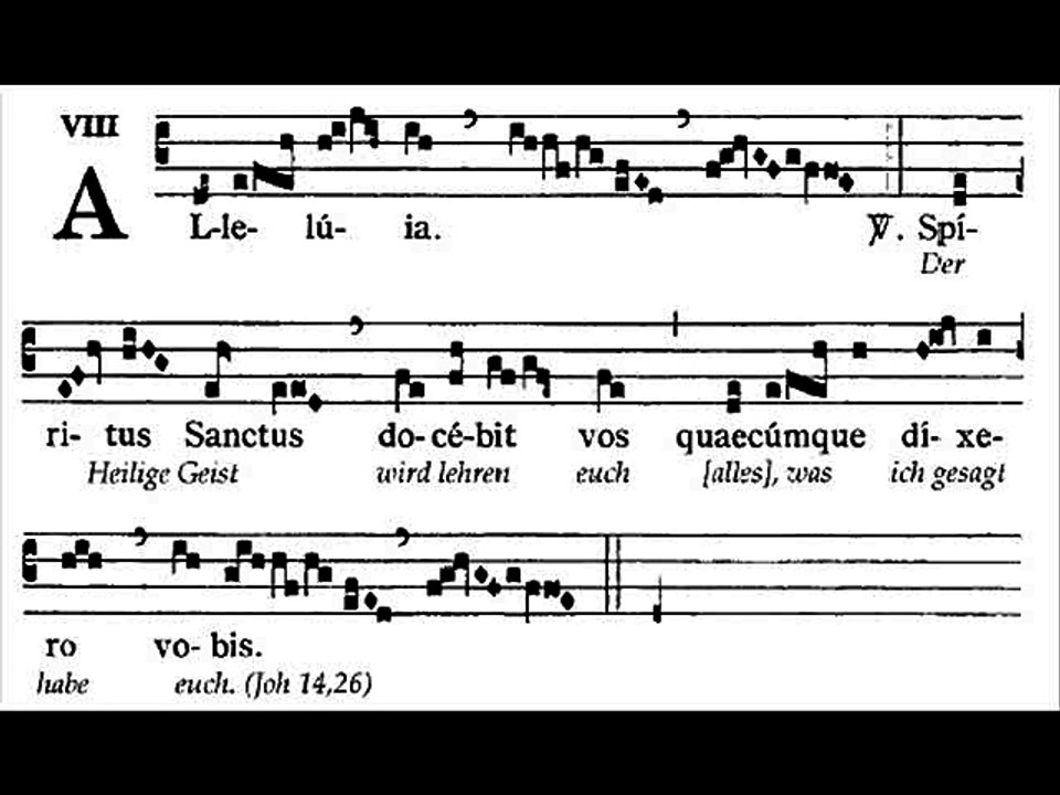 Alleluia Spiritus Sanctus, Dominica VI paschae (6 TP)