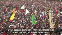 Le Pape canonise deux bergers de Fatima devant 500.000 fidèles