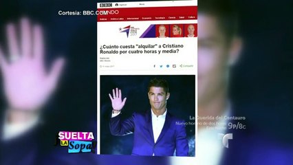 Cristiano Ronaldo cobró un millón de dólares por una hora de trabajo
