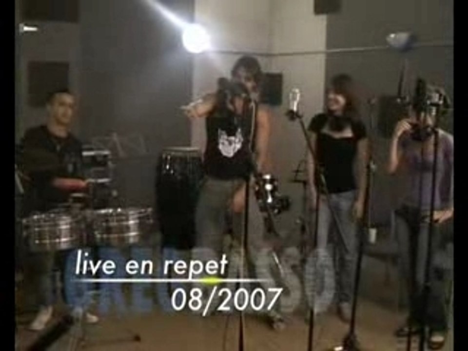 Greg Basso en studio de repet