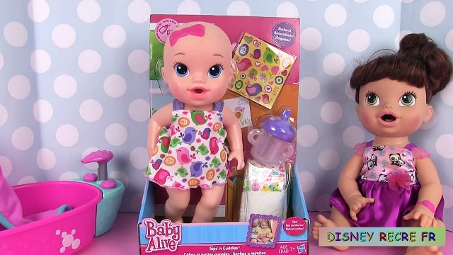 Poupée Baby Alive Sips N’ Cuddles Câlins et Petites Gorgées Poupon