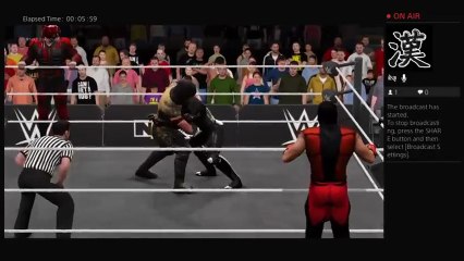 phantom ryu Live PS4 wwe2k17  phantom darkness vs mortal kombat tag team matck (7)