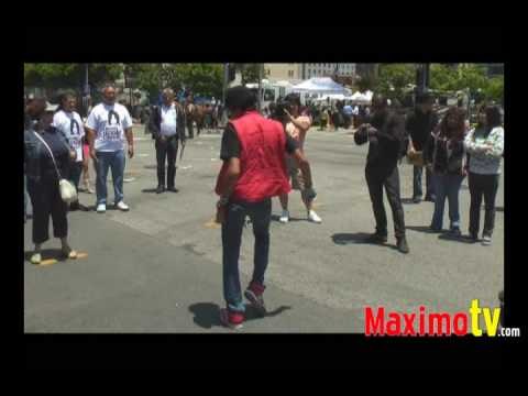 Fans at Michael Jackson Post Memorial at Staples Center July 7, 2009