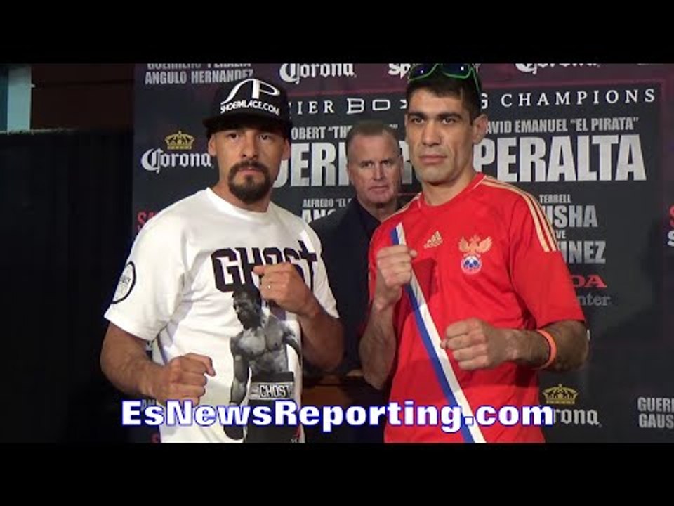 ROBERT GUERRERO VS DAVID PERALTA FACE OFF!! FIGHT SATURDAY NIGHT HONDA CENTER PBC ON SPIKE