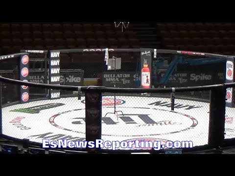 PATRICIO PITBULL FREIRE SCOPES OUT HONDA CENTER BEFORE BELLATOR 160 MAIN EVENT FIGHT - EsNews Boxing