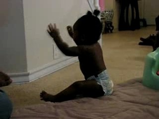 my baby crawling for the 1st time.
