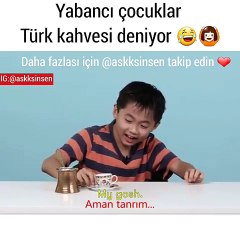Türk Kahvesi İle Çocukların İmtihanı Turkish  Child test