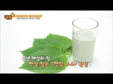 뱃살 잡는 깻잎 주스 만드는 법 [내 몸 플러스] 58회 20170514