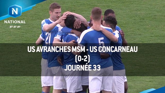 J33 : US Avranches MSM - US Concarneau (3-0), le résumé