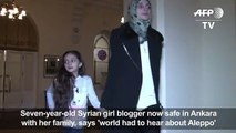 'World hadildren,' says Syrian girl blogger
