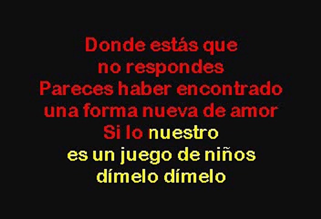 Alejandro Montaner - Dimelo (Karaoke)