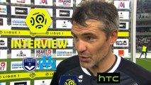 Interview de fin de match : Girondins de Bordeaux - Olympique de Marseille (1-1) - Ligue 1 / 2016-17
