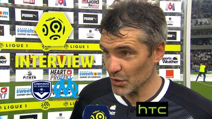 Interview de fin de match : Girondins de Bordeaux - Olympique de Marseille (1-1) - Ligue 1 / 2016-17