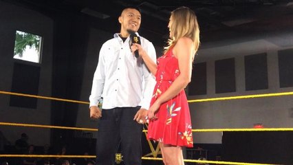 Boa speaks to the WWE Universe in Daytona Beach