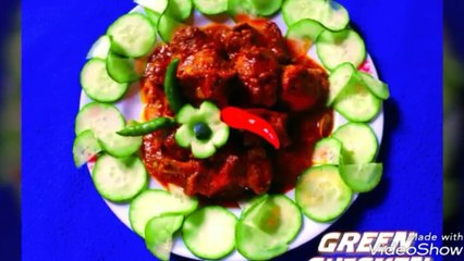 Descargar video: Chicken Masala Spicy Green Curry Recipe | Thick gravy/excellent for rice,chapathi,fried rice/FOOD BUZZ