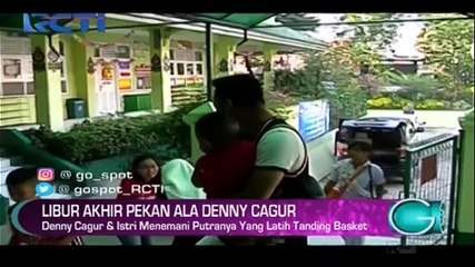 Download Video: Akhir Pekan, Denny Cagur dan Istri Temani Fabian Tanding Basket