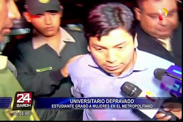 Capturan a sujeto que grababa partes íntimas de mujeres en el Metropolitano