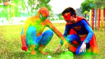 Joker & maleficent kidnap pranks spiderman vs superman! frozen elsa rescue superheroes fun IRL