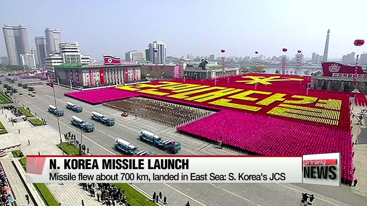 N. Korea launches ballistic missile, four days after South Korean President's inauguration