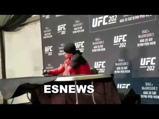 Nate Diaz Real Warrior Ready To Fight McGregor The Track Star Again Tonight EsNews Boxing