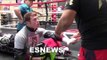 boxing superstar Canelo Alvarez in camp for Liam Smith Getting Hands Wrapped.mp4 EsNews Boxing