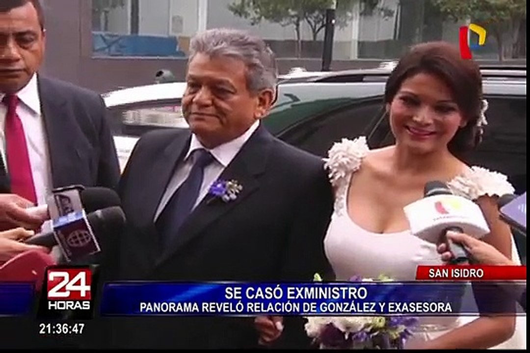 Exministro Mariano González contrajo matrimonio con su exasesora
