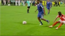 Watch As Ronaldinho Dribbles With His Presence!