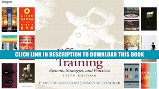 [PDF] Full Download Effective Training (5th Edition) Read Online