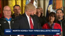 i24NEWS DESK | North Korea test fires ballistic missile | Sunday, May 14th 2017
