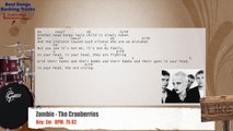 Zombie - The Cranberries Drums Backing Track with chords and lyrics