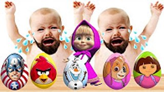 BEARDED BABY CRY with DORA! Masha! PAW PATROL! OLAF! FINGER FAMILY! Video for toddlers!(1)