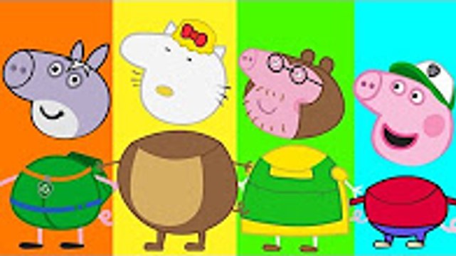 Peppa Pig Wrong Heads Masha and The Bear Trotro Paw Patrol Hello Kitty Finger Family Nursery Rhs