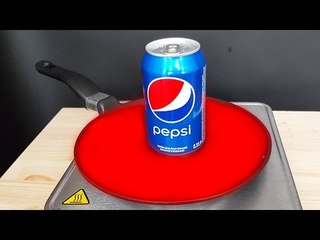 EXPERIMENT Glowing 1000 degree PAN VS PEPSI