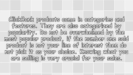 Finding The Right ClickBank Product For You