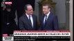 Passation de pouvoirs : Hollande accueille Macron à l'Elysée