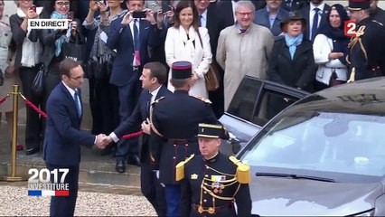 Passation de pouvoirs : revivez l'arrivée d'Emmanuel Macron à l'Elysée