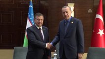 Cumhurbaşkanı Erdoğan, Özbekistan Cumhurbaşkanı Mirziyoyev Ile Görüştü