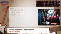 Just My Imagination - The Cranberries Guitar Backing Track with chords and lyrics