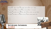 Ode To My Family - The Cranberries Vocal Backing Track with chords and lyrics