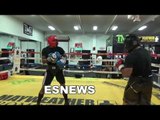 sparring at floyd mayweather gym EsNews Boxing