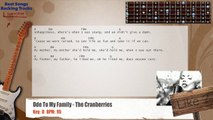 Ode To My Family - The Cranberries Guitar Backing Track with chords and lyrics