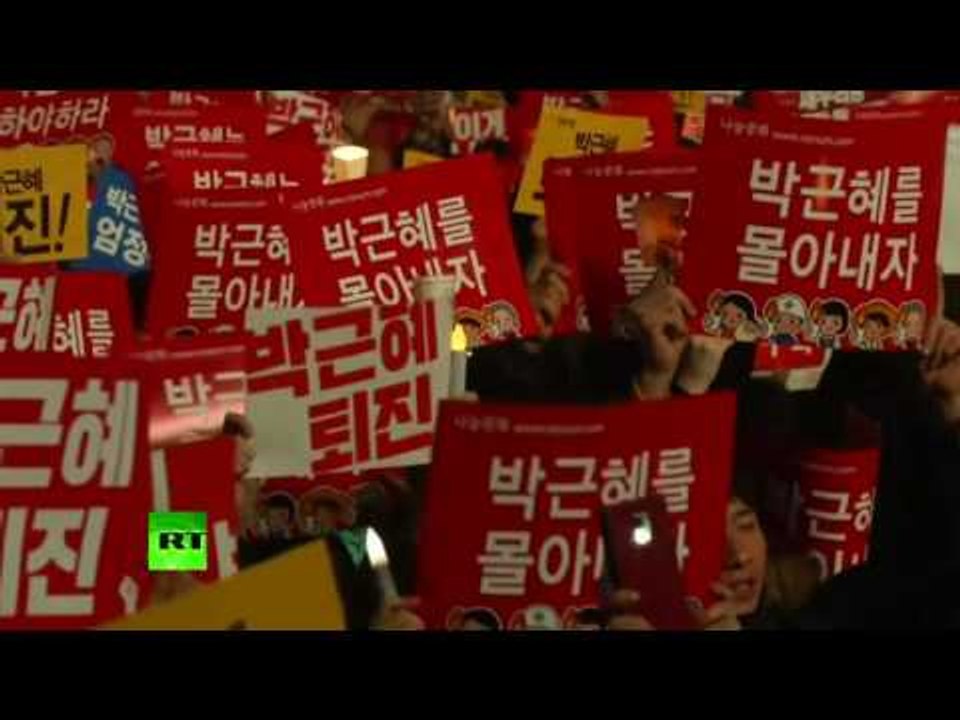 Thousands take to the streets in Seoul, South Korea, to demand impeachment of President Park