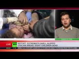 Up to 8 children killed in militant shelling of western Aleppo civilian area
