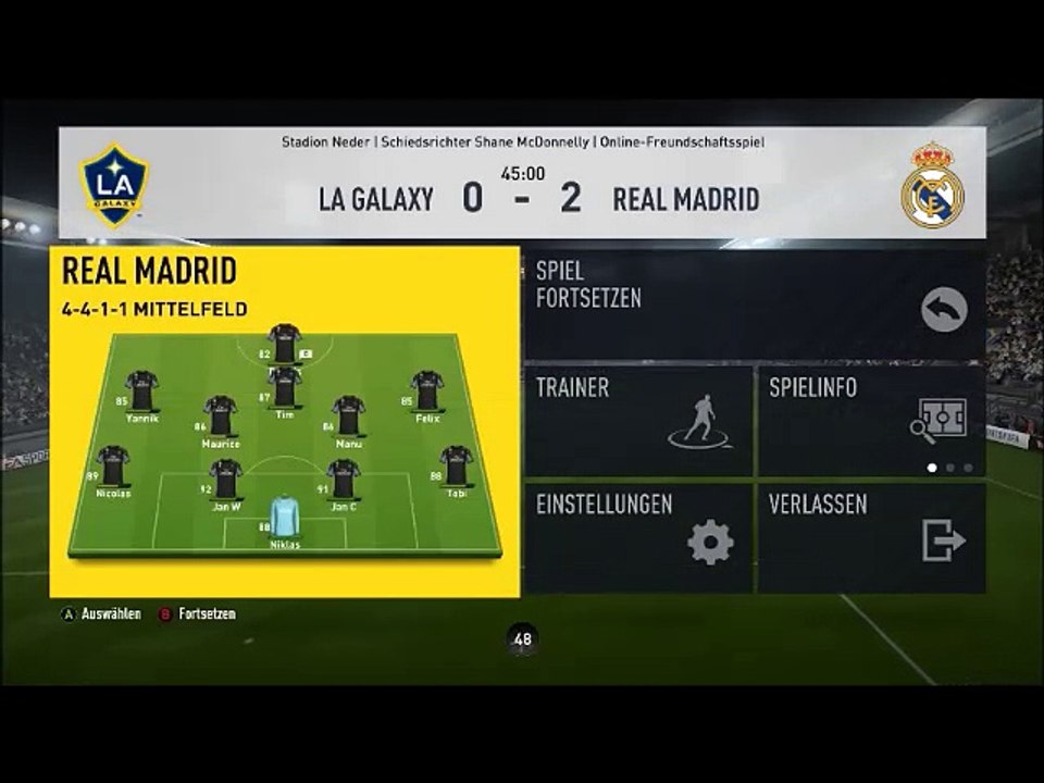 LA Galaxy 1-4 TSV Heimaterde 2017