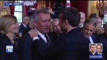 Face à Emmanuel Macron, Gérard Collomb ému aux larmes