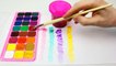 Learn Colors Finger Family Nursery Rhymes Watercolor Painting Rainbow Colours Toddlers Kids Children